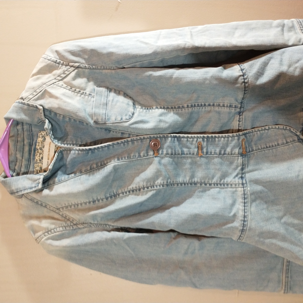Floral Lined Denim Jacket